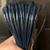 Material de tejido de ratán plano de 5 mm de ratán sintético Hilo de ratán PE Bolsas de tejido de ratán sintético Plástico hecho a mano para bricolaje