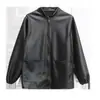 Conjunto de Chaqueta y Pantalones de Cuero para Hombre, Impermeable al Aceite, Impermeable, Cortavientos para Motocicleta, Cálido, Carnicero, Ropa de Trabajo para Protección Laboral Acuática
