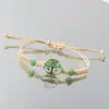 Pulsera de Serie de Flores Secas al por Mayor Vidrio Espécimen de Flor Real Gipsófila Flor de Durazno Árbol de la Fortuna Mariposa Pulsera Escénica Joyería