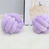 Almohada danesa popular en Internet, con forma de bola, para sala de estar, dormitorio, con nudo creativo, estilo nórdico, tejida, para sofá.