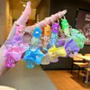 Llavero Creativo Serie Océano con Arena Movediza Rellena de Aceite, Lentejuelas y Colgante de Pez Flotante, Adorno de Pez Hada, Pequeño Regalo