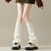 Calcetines Mao Mao Imitación Mink Estilo Y2K Subcultura Protectores de Pantorrilla para Mujer Estilo Japonés Soft Girl Forrados de Felpa Calcetines Blancos Gruesos y Cálidos