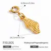 Fivela de Biquíni de Aço Inoxidável Transfronteiriça Ouro 18K Sensação Premium Estilo Oceano Moda DIY Estrela do Mar Concha Acessórios de Joias