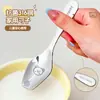 Familia de Osos 316L Cabeza Cuadrada Cuchara Grado Alimenticio Creativa Cuchara para Comer Infantil Aspecto Atractivo Mango Largo Espesada Cuchara Pequeña