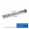 Colgador de Ropa Columna Aa Gancho Gancho Trompa de Elefante con Clavos, Accesorios de Barra Cruzada para Colgar Lateral, Gancho para Tubo Cuadrado de 1.5X3cm