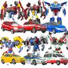 Juguete Original Cafe Car God Set Completo de Robot Transformable King Kong Coche Ace Driver Gakapo Águila Halcón