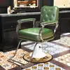 Silla Retro Pomada para Hombre Salón de Barbería Peluquería Silla Reclinable Afeitado Facial Permanente Coloración Asiento de Peluquería