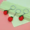 Llavero Colgante Divertido de Resina Simulación de Frutas y Verduras Fresa Jade Col Repollo Tienda de Catering Gourmet Colgante Pequeño Regalo