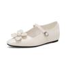 Hermosos Zapatos Mary Jane Florales Estilo Francés para Mujer 2025 Nuevos Zapatos Planos de Otoño para Combinar con Vestidos Gama Alta