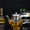 Tetera Juego de Té de Vidrio Tetera Doméstica para Agua de Té Resistente a Altas Temperaturas Filtro Separador Espesado Tetera Eléctrica de Cerámica
