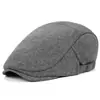 Gorra más vendida comercio exterior gorro boina europeo y americano gorra de hombre gorra de mujer color liso sombrero casual hacia adelante sombrero artístico