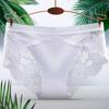 Meng Na Jiao nova roupa íntima de renda sexy de renda vazada de cintura baixa para comércio exterior, cuecas femininas confortáveis, respiráveis e sem costura