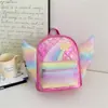 Mochila Nueva y Moderna para Niña Pequeña, Lindas Alitas, Ligera y Versátil Bolsa Escolar, Bolsa para Snacks de Salida, Lote Transfronterizo