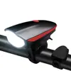 Luz de Bicicleta Bocina Faro Carga USB Alto Decibelio Montaña Niños Coche Infantil Iluminación Nocturna para Ciclismo Faro Accesorios para Ciclismo