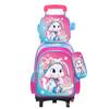 Mochila con Ruedas para Niños de Comercio Exterior Transfronterizo al por Mayor Primaria Niños y Niñas Ruedas Plegables Cierre