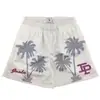 Pantalones Cortos de Baloncesto de Verano para Hombre, Estilo Americano, Arriba de la Rodilla, Holgados Casuales de Cuatro Puntos, Modernos Deportivos Transpirables Pantalones Cortos de Entrenamiento para Hombre