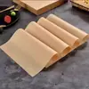 Cazuelas de papel a prueba de aceite estilo americano para snacks fritos, papel absorbente de aceite para bandejas de pan, horneado, almohadillas absorbentes de aceite estilo periódico inglés para pollo frito