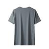 Verano Nueva Camiseta de Manga Corta de Seda de Hielo para Hombre Delgada Cuello Redondo Holgada Deportiva Casual Secado Rápido Manga Corta Camiseta de Hombre