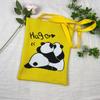 Bolsa de Tricô Ins Desenho Panda Feminina Moda para Carregar na Mão Grande Capacidade Bolsa de Ombro Bolsa Transversal Bolsa