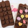 Minghao Día de San Valentín 15 incluso AMOR molde de chocolate silicona gelatina pudín molde para jabón hecho a mano molde para hielo dibujos animados AMOR