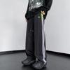 Pantalones a rayas para hombre primavera y otoño marca de moda high street americana Pu Shuai pantalones deportivos para jóvenes rectos sueltos casuales