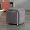 Banco Cubo Multifuncional con Almacenamiento, Combinación Cinco en Uno para Uso Doméstico, Banco Mesa de Café para Sala de Estar, Banco de Comedor, Banco de Moda Estilo Nórdico, Banco para Cambiar Zapatos