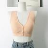 Comercio exterior cuello en U talla grande sin aro de acero pecho envuelto hebilla frontal sexy sujetador de tirar sujetador de lactancia chaleco ropa interior para mujeres embarazadas