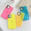 Nuevo fluorescente de dos colores para iPhone15ProMax silicona 14 suave 13 carcasa 7/xs transparente xr funda de teléfono 11