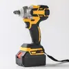 Chave de Impacto a Bateria de Lítio Sem Escovas Alto Torque Uso Pesado Reparo Automotivo Trabalhador de Andaime Poderosa Chave de Ar Elétrica