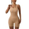 Doble Capa - con Almohadilla en el Pecho Hilo Cruzado Europeo y Americano Ropa de Yoga de una Pieza Ropa Deportiva sin Costuras para Fitness Levantamiento de Glúteos Sexy