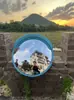 Espejo Fotográfico de Celebridad de Internet, Espejo Reflectante Cóncavo-Convexo, Decoración para Actividades al Aire Libre, Espejo de Gran Ángulo, Toma de Fotos en Atracciones Turísticas, Espejo Rosa Divertido