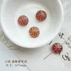 Retro Doméstico Dorado Pintado Checo Vidrio Perlas Redondo Pájaro Hecho a Mano Corazón Material Pulsera Cadena de Teléfono Móvil Joyería Accesorios