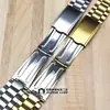 Accesorios para reloj pulsera vieja de acero inoxidable correa de acero para reloj hebilla desplegable pulsera plana 12/14/18/20mm