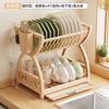 Organizador de encimera para escurridor de platos transfronterizo, escurridor de platos, soporte para palillos, almacenamiento para cubiertos, cuchillos y tenedores, estante de almacenamiento de cocina multifuncional