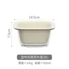 Cesta Drenante de Camada Dupla para Lavar Frutas, Cesta de Legumes para Cozinha, Cesta de Armazenamento Multifuncional para Casa e Sala de Estar, Fábrica de Fruteira Transparente