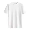 Camiseta Masculina 100% Algodão Cor Lisa 210g Algodão Penteado Manga Curta Gola Redonda Camiseta Masculina Grossa Tendência Marca Roupas Manga Curta Camiseta Publicitária