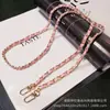 Funda Cruzada para Teléfono Estilo Chanel de Moda con Correa Larga de Metal y Cuero Cadena de Moda