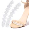 Pegatinas antideslizantes para zapatos de tacón alto de mujer, antidesgaste, con ondulación de agua, transparentes, antideslizantes, para suela delantera, pegatinas antideslizantes en stock