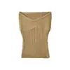 Atacado de Roupas Femininas Transfronteiriças Estilo Europeu e Americano Primavera Nova Top Tubo de Tricô Menina Quente Slim Fit Sexy Top Interno