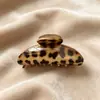 Elegante Pinza para el Cabello con Estampado de Leopardo para Mujer, Nuevo Pasador Vintage Otoño/Invierno, Versátil Accesorio de Lujo para Peinados Recogidos