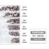 Paquete de 6 Diamantes de Grado Comercial Nacional 1440 Piezas Fondo Plano Rhinestones de Vidrio Ss3-Ss10 para Decoración DIY de Teléfono y Accesorios para Uñas