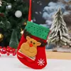 Decoración Navideña Calcetines Navideños Pequeños Regalos Navideños Bolsitas Pequeñas de Dulces Calcetines de Papá Noel Decoración Colgantes para Árbol de Navidad