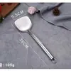 Espátula não magnética de aço inoxidável espátula doméstica anti-queimadura utensílios de cozinha colher de cozinha espátula de cabo longo para cozinha colher de sopa colher de panela