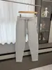 ¡Estilo de pierna cónica! ¡Tejido Toray de capa de aire! Moda masculina otoño e invierno color liso cremallera versátil hoja curva pantalones casuales