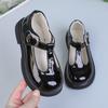 Estilo Comércio Exterior Tira em T Moda Feminina Sapatos Mary Jane de Salto Grosso 2026 Outono Novo Tendência Cool Respirável Pequenos Sapatos de Couro