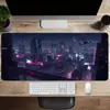 Alfombrilla de Ratón Grande para Videojuegos de Ciencia Ficción Ciudad Futura, Gruesa de Alta Gama y Resistente a Manchas para Mesa de Teclado de Computadora