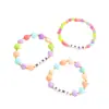 Moda Transfronteriza K-Pop Grupo de Chicas Cazadoras de Demonios Pulsera de Cuentas Coloridas Elástica Pulsera de Apoyo con Letras Kpop para Mujeres