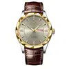 Binbond Douyin Popular Reloj para Hombre Comercio Exterior Reloj Dorado Correa de Acero Calendario Dual Semana Reloj de Cuarzo Venta al por Mayor Reloj para Hombre