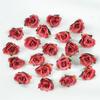 A2 3,5cm Nova Cabeça de Flor Rosa Artificial Pequena DIY Guirlanda Acessório para Grampo de Cabelo Cabeça de Flor de Seda Flor de Lapela Acessório para Vestido de Casamento