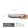 Estilo Japonés Estilo Retro Porcelana Porcelana Tazón Abierto Tazón Doméstico para Verduras Tazón Brillante para Fideos Tazón Salah Tazón para Sopa Vajilla Sencilla Tazón Grande